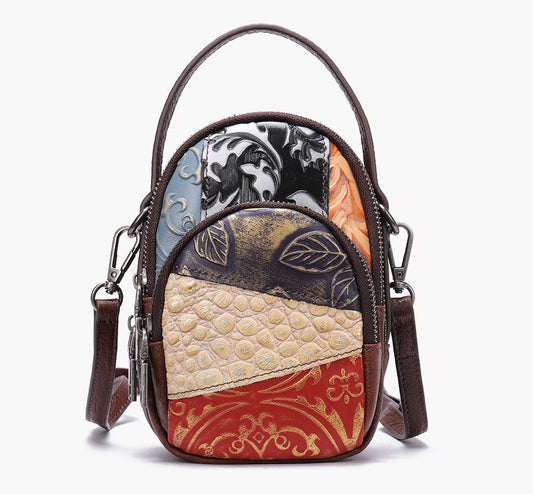 Leather Crossbody Petite Elegance Shoulder Bag - Backpack Design and Travel Essential